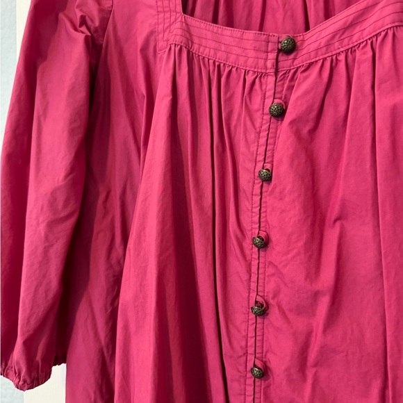 Anthro Maeve Tabitha Pink Swing Tunic Dress Small in Plum - Picture 4 of 6